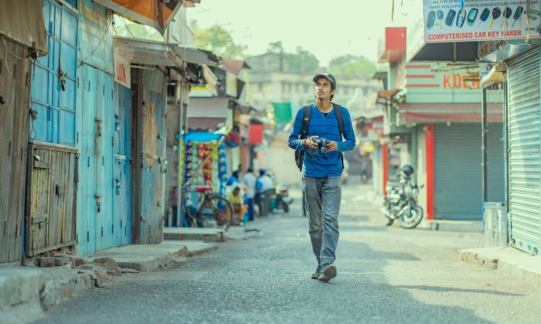 Portrait of a Latin American male documentary photographer